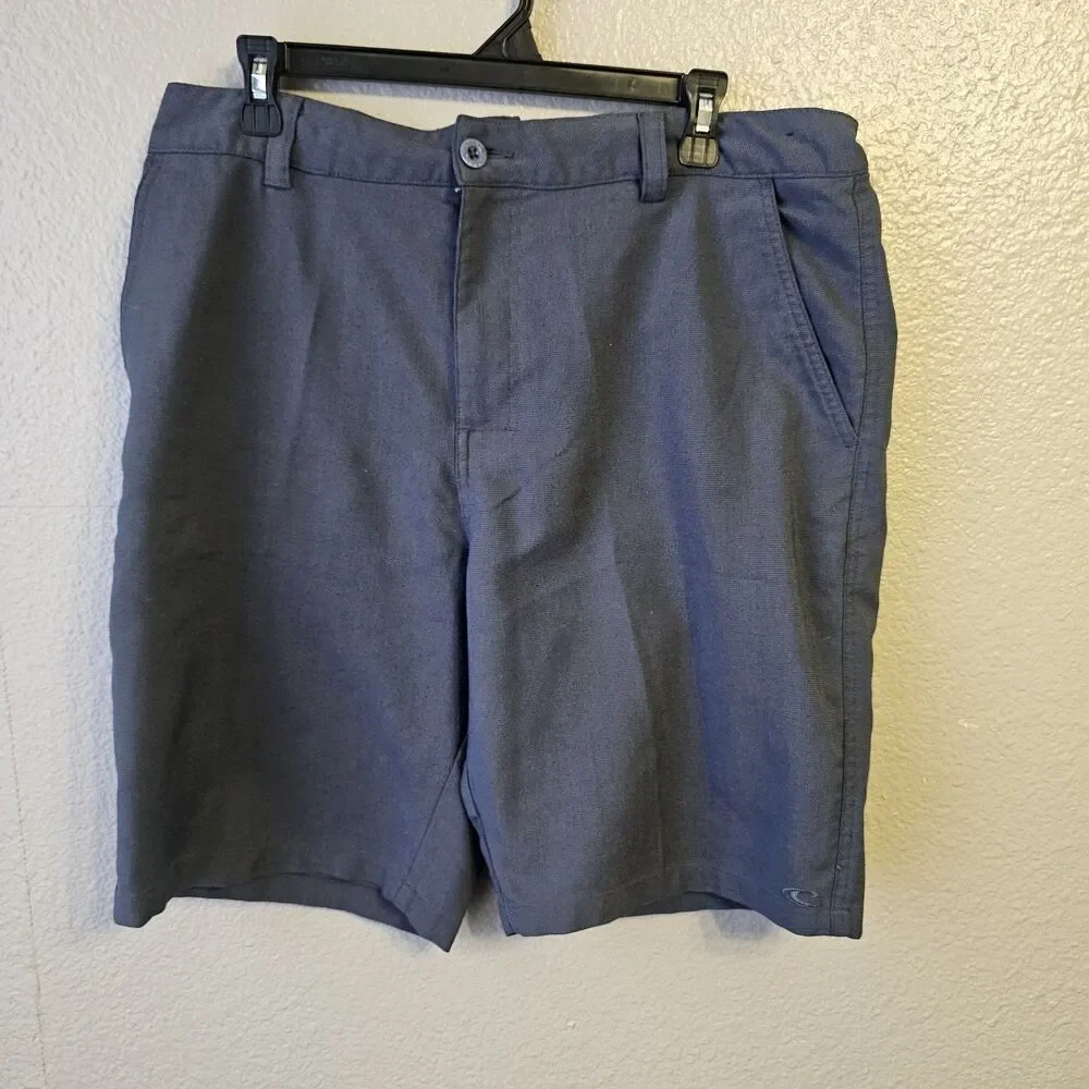 O'Neill Mens Hybrid Shorts Sz 36 Black Performance Stretch Casual Golf DD717